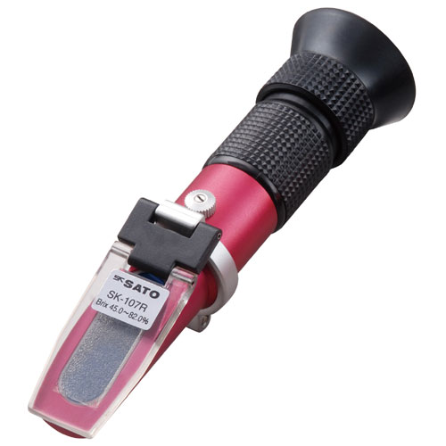 手持屈折計 (糖分濃度計) SK-107R：No.0187-00＜佐藤計量器＞