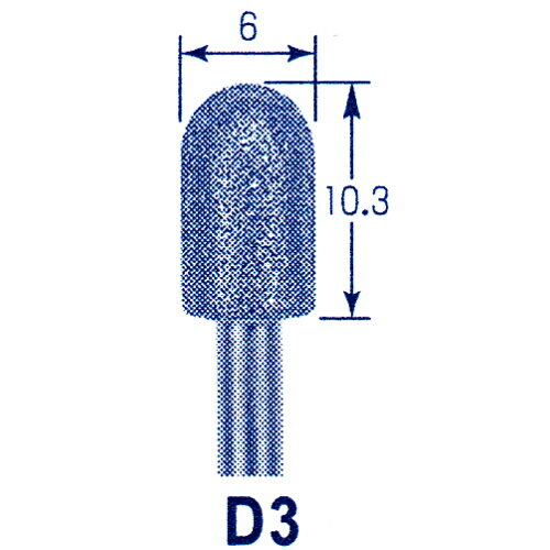 東京オートマック 木彫機　回転工具用　ダイヤモンド砥石　D-3　#1900＜AUTOMACH＞