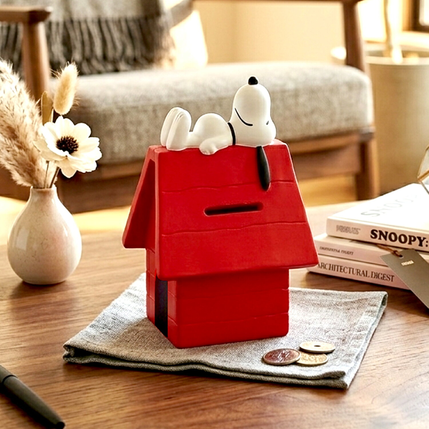陶器製/SNOOPY/貯金箱/置物 楽天市場】snoopy スヌーピー 陶器 貯金箱の通販