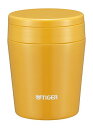タイガー 魔法瓶 真空 断熱 スープ ジャー 300ml 保温 弁当箱 広口 まる底 サフランイエロー MCL-B030-YS Tiger