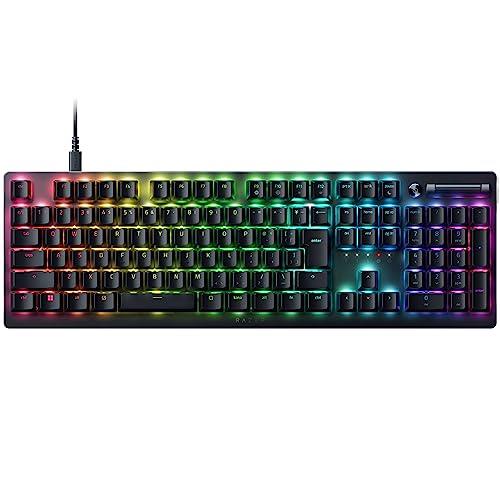 Razer レイザー DeathStalker V2 JP Clicky Optical Switch ゲームや仕事に最適な高速性と応答性が得られすっきりとした歯切れの良い打鍵感の有線ゲーミングキーボード 薄型オプティカルスイッチ クリッキー 取り外し可能な Type-C ケーブル マルチファンクションローラー Ch
