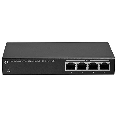Planex 5ポートPoEスイッチングハブ 4ポートPoE給電対応 10/100/1000Mbps ギガビット対応 FXG-0104EMP