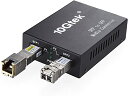 10Gtek 10G 光メディアコンバーター G0200-SFP (Kit #31), 10GBase-T 最大30m, SFP + SRモジュール 300m ...