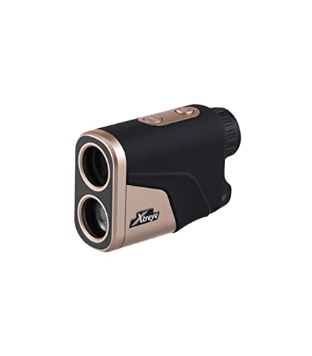 エクストレイ(Xtreye) RF600 BK/GD ゴルフレーザー距離計 高速計測 手ブレ補正 高低差測定機能 振動でお知らせ スキャンモード搭載