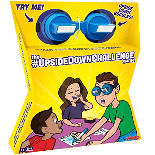 The UpsideDownChallenge(アップサイドダウンチャレンジ)ゲーム 子供 家族向け - 上下逆さまゴーグルで楽しいチャレンジ - ゲームナイトやパーティー用のおかしなゲーム - 対象年齢8歳以上
