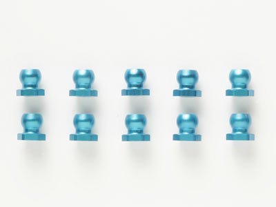 タミヤ OP869 5mmアルミSHORTボールナット青 / 10