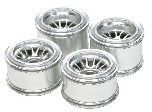 タミヤ ホップアップオプションズ OP.1201 F104 メッキ・メッシュホイールセット (ラバータイヤ用) 54201