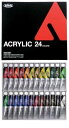 ホルベイン アクリル絵具 アクリリックカラー 24色セット AU995 20ml(6号) 016995