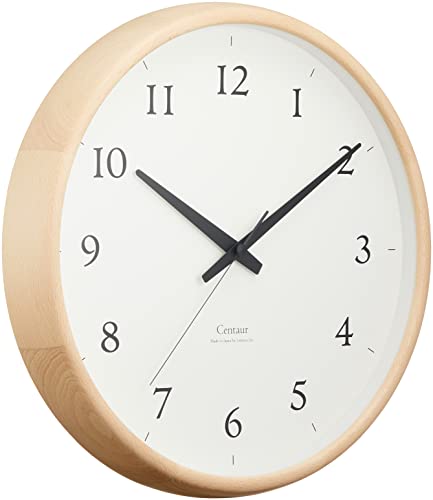 レムノス 掛け時計 セントール クロック 天然色木地 Centaur Clock PC21-05 NT Lemnos ナチュラル 直径33 厚さ5.2