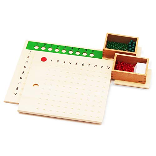 【MONTE Kids】モンテッソーリ教具 -- 掛け算 割り算板セット -- Montessori 教育を目的とする教育用品 本格教材 算数 モンテキッズ モンテッソーリ教具 -- 掛け算 割り算板セット --