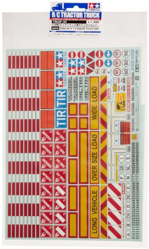 タミヤ RCビックトラック・オプション & スペアパーツ No.34 TROP.34 1/14 RC ビッグトラック用ステッカーセット 56534