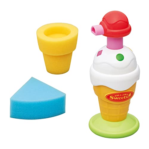 トイローヤル おふろでパティシエ! あわあわスイーツ ( お風呂 / おもちゃ ) ボディソープで遊べる ( 水遊び / お風呂遊び ) あわ 泡遊び スポンジ付き