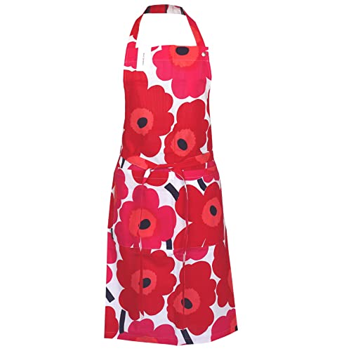 marimekko PIENI UNIKKO エプロン ホワイト×レッド 75（001）【64161】