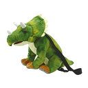 山二 Dynamic Earth ぬいぐるみリュック トリケラトプス 約H34×W20.5×D53cm 11155 グリーン