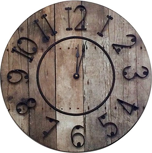 マグネット 壁掛時計 バレルクロック 1649 ブラウン