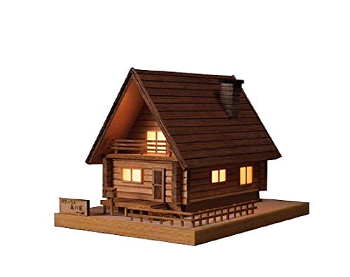 ウッディジョー 灯2 ログハウス 森の家 木製模型