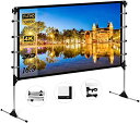 スクリーン 120インチ 16:9 プロジェクタースクリーン スタンド付き 自立式スクリーン projector screen スクリーン 壁掛け 持ち運び 折...