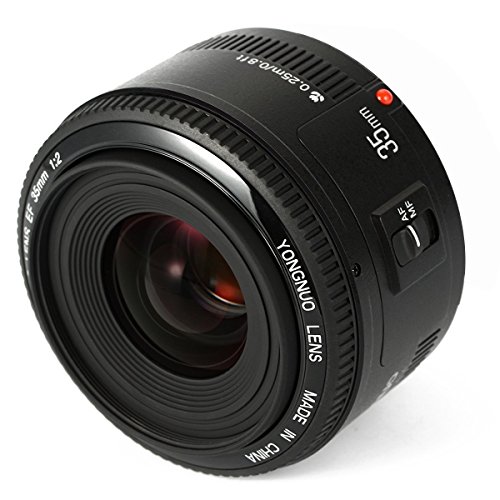 YONGNUO Canon YN35mm F2 単焦点レンズ キャノン EFマウント フルサイズ対応 広角 標準レンズ RP/R5/R/1500D/80D/5DIV/5Dsr/7DII/5DIII/5DII/6D/650D/1200D/600D/60D/1100D/1000D/40D/500D/450D/350D/30D/400D/10D/20D/300Dなど.に対応