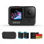 GoPro HERO9 Black アクションカム アクションカメラ ゴープロ 水中カメラ （HERO9Black本体+認定SDカード(64GB) +予備 1720mAhバッテリー*1）