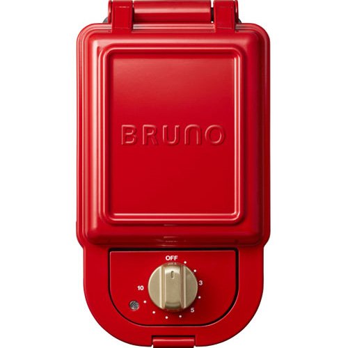 ブルーノ 食器 ブルーノ BRUNO ホットサンドメーカー 耳まで焼ける 電気 シングル レッド BOE043-RD