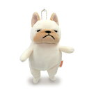 シナダグローバル(Shinada Global) もちシリーズ もちぶる クリーム (mini) 7×5×14cm ぬいぐるみ ブルドッグ アニマル MOBU-0088CR