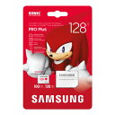 【国内正規品】Samsung サムスン マイクロSDカード 128GB Sonic the Hedgehog PRO Plus 最大転送速度180MB/秒 Nintendo Switch 動作確認済 10年保証 UHS-I U3 microSDXC MB-MD128SA/LC1-IT