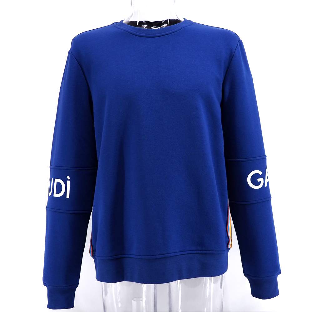 メンズ トレーナー トレーナー クルーネック インポート セット下あり L(48) ブルー（青）