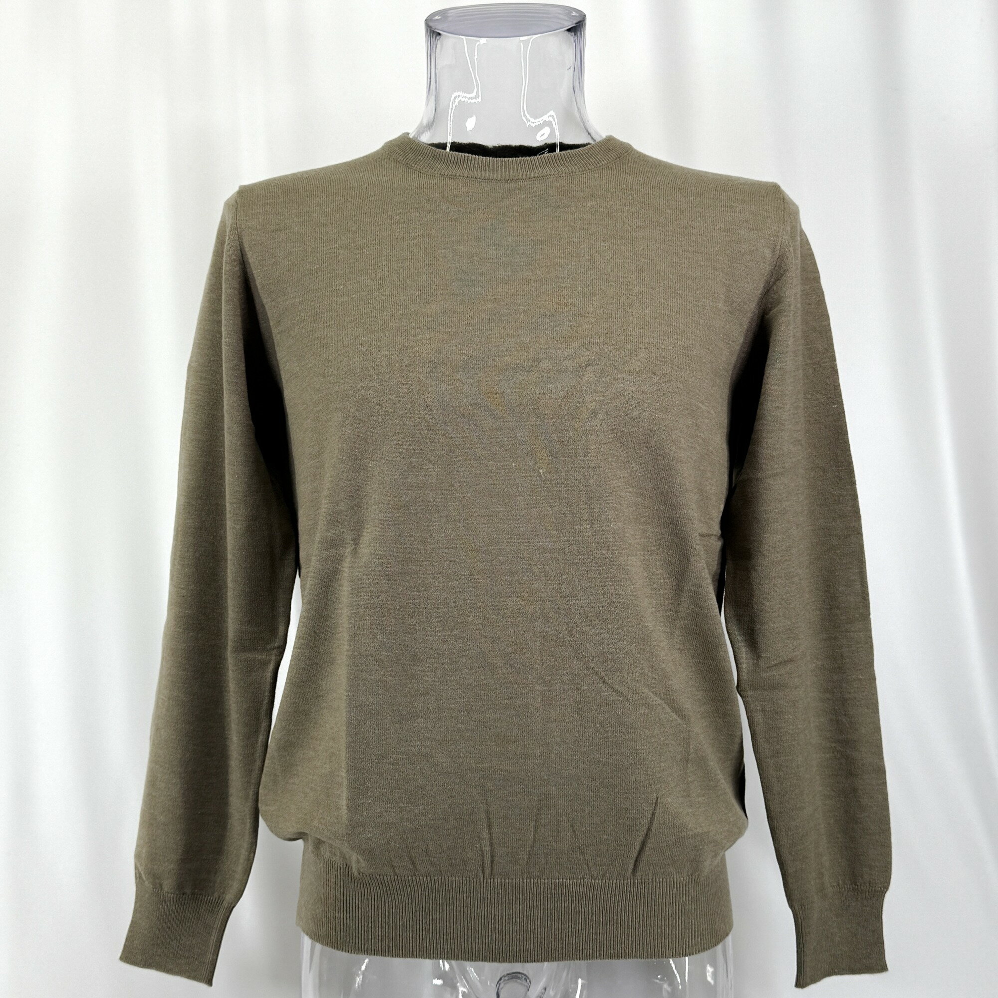 メンズ セーター Vネック アクリルセーター M ベージュ