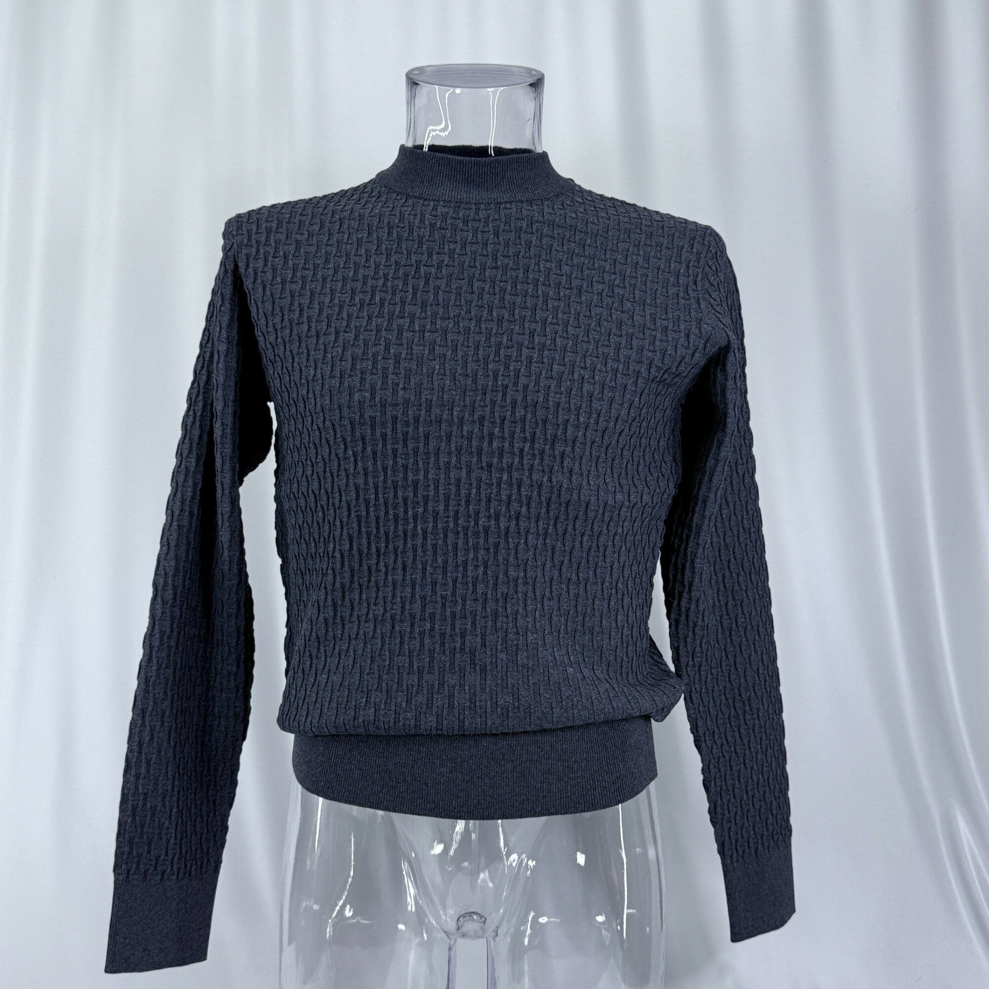 メンズセーター軽量50グレー