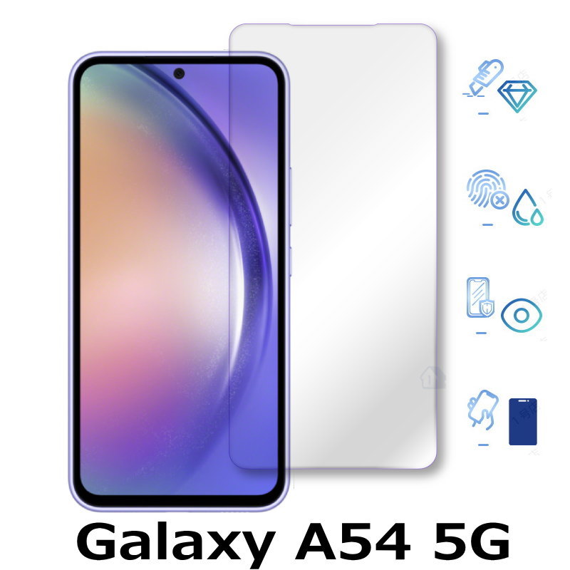　商品情報 商品名 ・強化ガラスフィルム 商品 仕様 ・ Galaxy A54 5G SCG21 au / SC-53D docomo 対応 ※9H硬度　0.26mm厚さガラス 　2.5Dラウンドカット加工　 ・98％高透過率　指紋・汚れ防止　気泡ゼロ ・サイズ約：71*153mm 注意 事項 画像の端末本体は同梱されません。