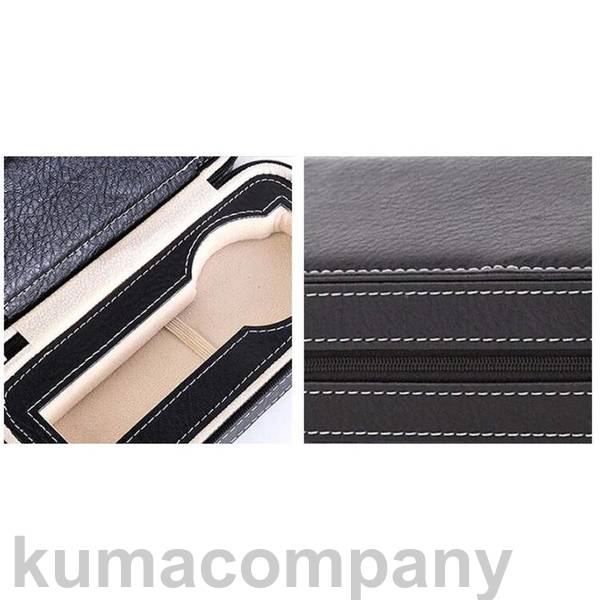 時計ケース 腕時計 携帯収納ケース 2本用 2カラー ブラック 出張 旅行に便利 携帯ケース 安全に時計を保護 贈り物 ゴルフ 温泉 アウトドア