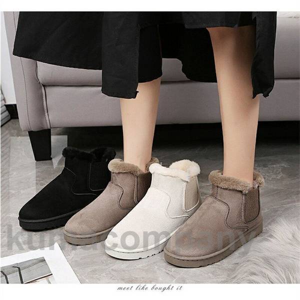 ブーツ レディース 秋冬 サイドゴア ブーツ ショートブーツ ボア ファー 冬 大きいサイズ 暖かい カジュアル 歩きやすい シューズ 靴