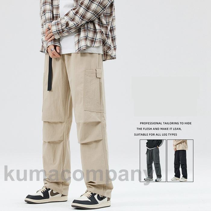 THOM WILLS 春 カーゴパンツ メンズ ワークパンツ 作業服 作業着 イージーパンツ カジュアル メンズ パンツ 動きやすい オールシーズン
