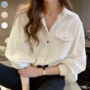 THOM WILLS デニムシャツ レディース シャツ シャツジャケット ブラウス 長袖 ゆったり 白 長袖シャツ ピンク 春 ライトアウター 秋 プレゼント(4)