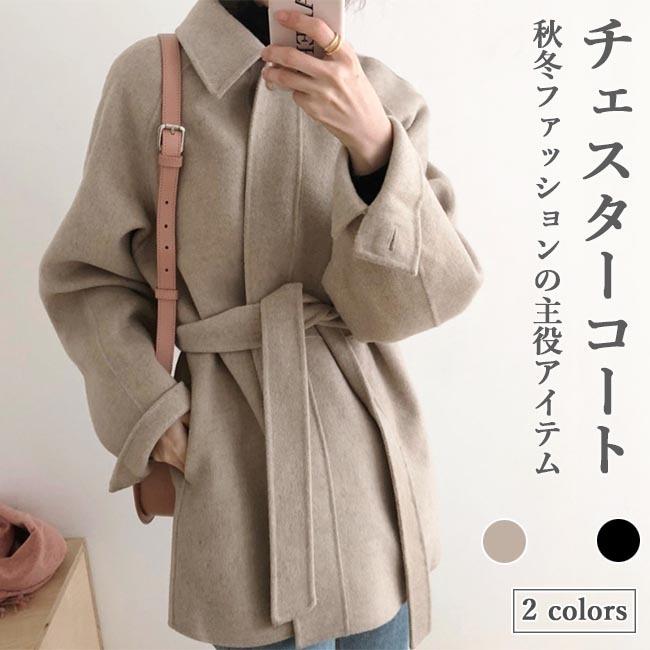 THOM WILLS チェスターコート レディース ラシャコート キレイめ 腰ベルト コート 冬 アウター ツイードコート 秋 ラシャ ジャケット 通勤 レトロ プレゼント