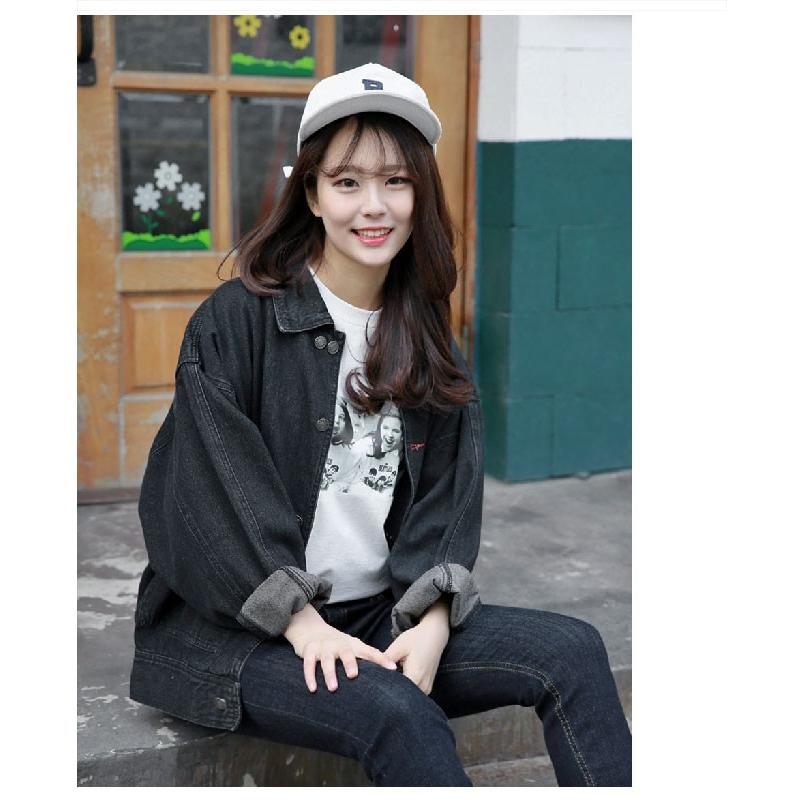 THOM WILLS レディース デニムジャケット コート 大きいサイズアウター 春秋 無地 女性 長袖 お洒落 Gジャン シルエット カジュアル 着痩せ 通学 ジージャン バレンタイン プレゼント 3