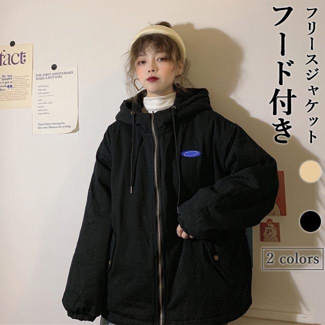 THOM WILLS フリースジャケット レディース ジャケット モコモコ ジャンパー 厚手 冬ジャケット フード付き ムートンジャケット 冬 レトロ フリースパーカー プレゼント