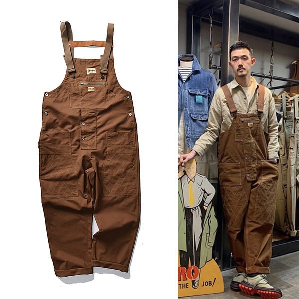 THOM WILLS サロペット メンズ オーバーオール オールインワン 作業服 デニム ワークパンツ おしゃれ お洒落 かっこいい 人気 春夏秋 バレンタイン
