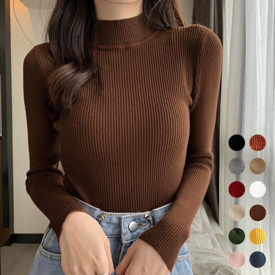 THOM WILLS 秋冬 リブニット レディース トップス バレンタイン プレゼント