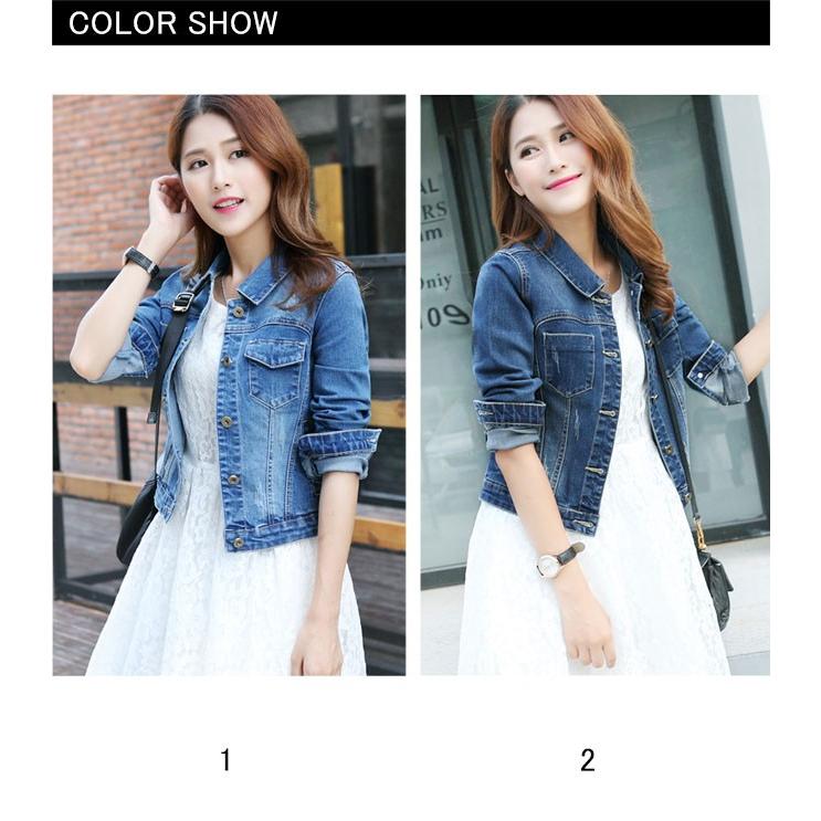 THOM WILLS レディース デニムコートジャケット 2色展開 アウター 春秋 女性 長袖 UsED風 上着 クール お洒落 Gジャン 着痩せ 通学 メンズライク 大きいサイズ バレンタイン 2