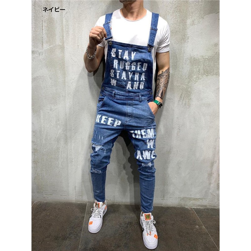 THOM WILLS サロペット メンズ オーバーオール デニムパンツ カジュアルパンツ デニムパンツ 作業着 ジーンズ デニム リラックス オールインワン パンツ おしゃれ 春夏秋 バレンタイン