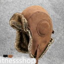 新生活 パイロット フライトキャップ メンズ レディース ファー 帽子 キャップ 飛行帽 パイロットキャップ 耳あて付き スキー バイク 自転車 アウトドア 厚...