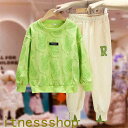 THOM WILLS 新生活 子供服 セットアップ パンツセット 長袖 ジャージ パーカー 2点セット キッズ 女子 上下セット 春秋 ロングパンツ 登山着 グ...