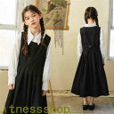 THOM WILLS 新生活 入学スーツ セットアップ 子供服 サロペット 女の子 キッズ 長袖 ブラウス 2点セット 子供 入園式 卒業式 ワンピース サスペンダースカート 発表会 面接 入学式 卒業式 こどもの日 ドレス チュール