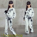 THOM WILLS 新生活 ジャージ 女子 子供服 長袖 セットアップ キッズ 2点セット 春秋 子供セットアップ ロングパンツ 上下セット Tシャツ ワイド...