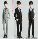 新生活 ギフト 入学式 卒業式 スーツ 男子 小学校ベスト?ネクタイ付き男の子シングルスーツ5点セット 小学校 卒業式 スーツ 男子 フォーマル 90~170c...