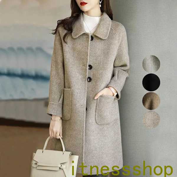 新生活 レディース アウター コクーンコート 春 秋 冬 おしゃれ 流行 可愛い きれいめ カジュアル 着回し 大きめ 体型カバー ミドル丈 ミディアム丈 無地...