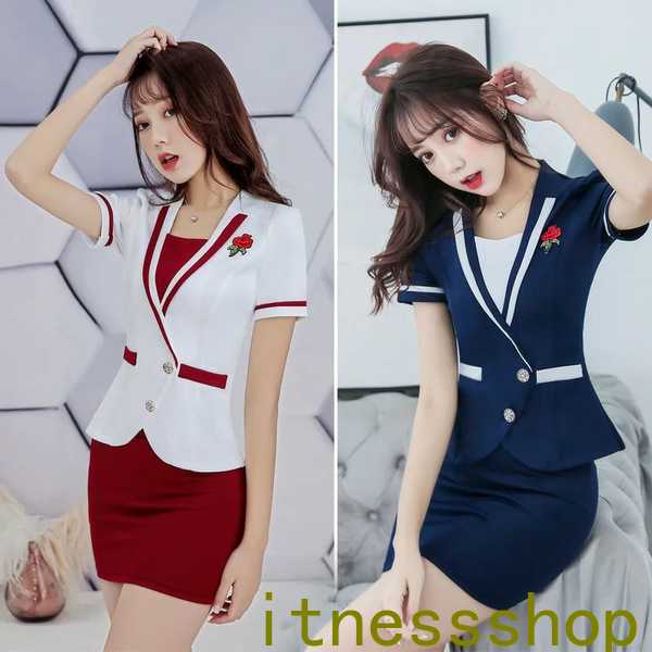 新生活 上下セットエステティック サロンウェア リラクゼーション クリニック 制服 ファンクショナルビューティー大きいサイズ スカートジュエリーホテルフロント作...