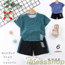 THOM WILLS 新品 セットアップ 子供服 ジャージ 吸汗速乾 キッズ 韓国子供服 上下セット ズボン 男の子 カジュアル 夏 ワイドパンツ 半袖 薄手 ...