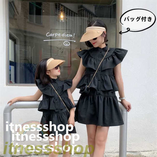 THOM WILLS 新品 親子ペア ワンピースレディース キッズワンピース 親子コーデ 親子ペアルック 親子ペ..